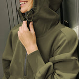 Sudadera corta con cremallera, estilo deportivo