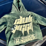Sudadera con capucha y estampado gráfico de gran tamaño