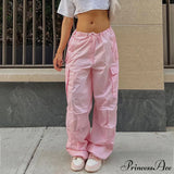 Pantalones cargo de pierna recta con piernas anchas y sueltas, estilo casual.