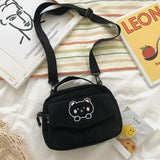 Bolso de hombro informal con diseño de oso de dibujos animados