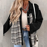 Mille - Chaqueta vaquera de moda con botones y mangas largas