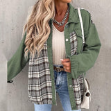 Mille - Chaqueta vaquera de moda con botones y mangas largas