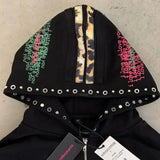 Sudadera informal con estampado de leopardo