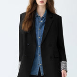 Elegante blazer de oficina de longitud media