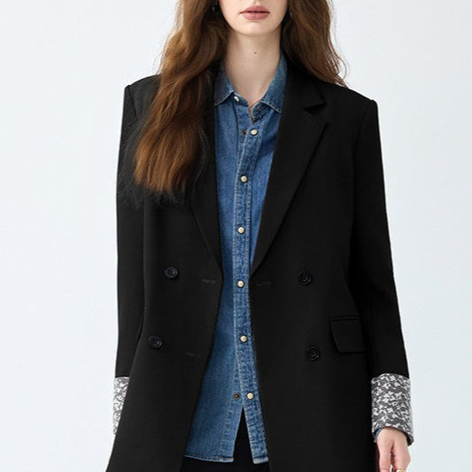Elegante blazer de oficina de longitud media