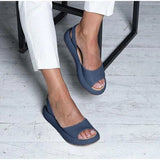 Sandalias de tira trasera para mujer - Suela plana cómoda - Punta abierta - Elegantes e informales