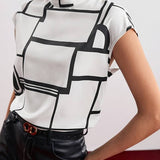 Holli - blusa sin mangas con cuello redondo