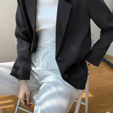 Blazer retro chic de gran tamaño