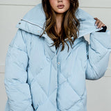 Chaqueta de algodón acolchada de gran tamaño