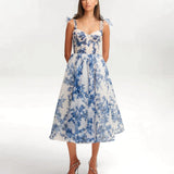 Vestido azul encantador - Elegante y transpirable
