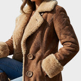 Marta - Abrigo vintage suave de piel
