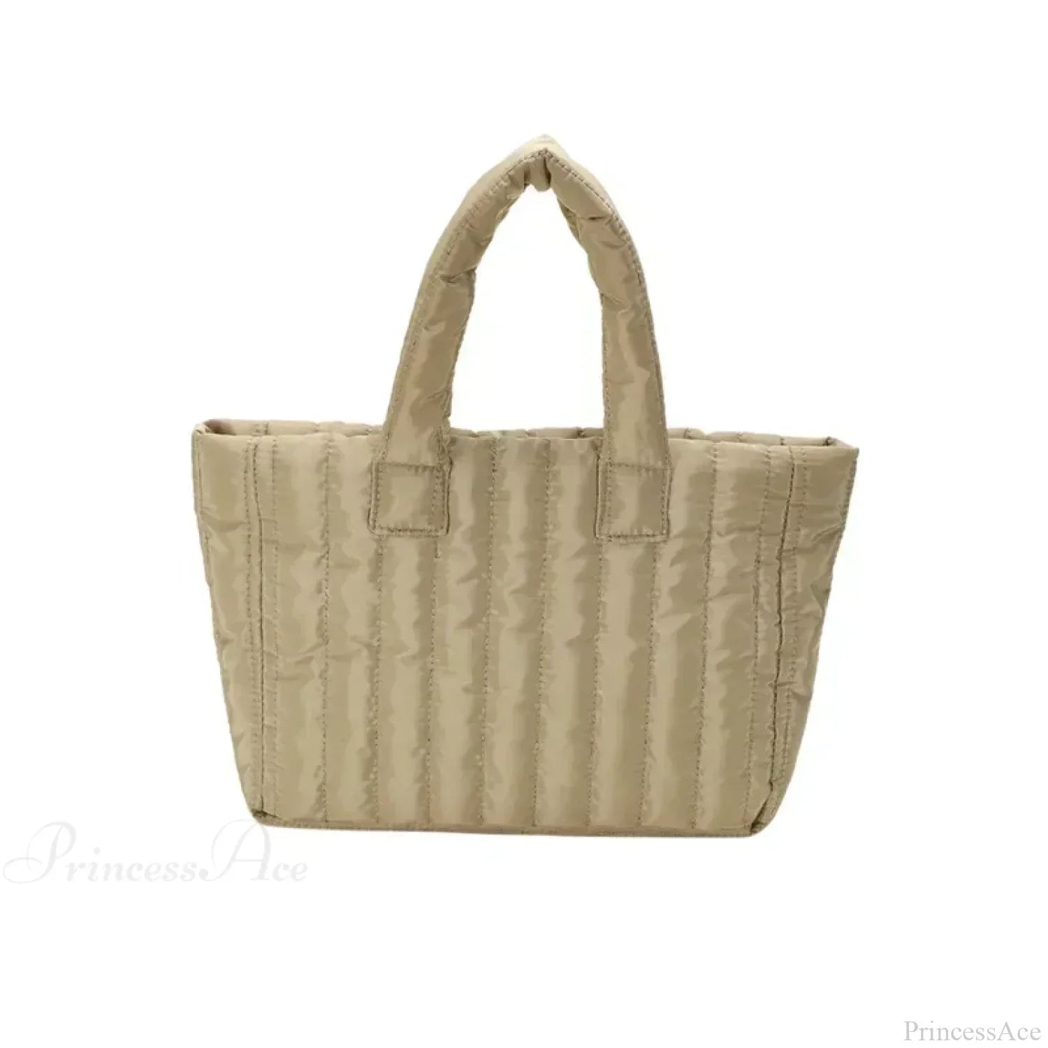 Bolso de mano acolchado de algodón liso, relleno de algodón, estilo urbano.
