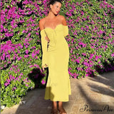 Vestido midi transparente de malla verde criptográfica