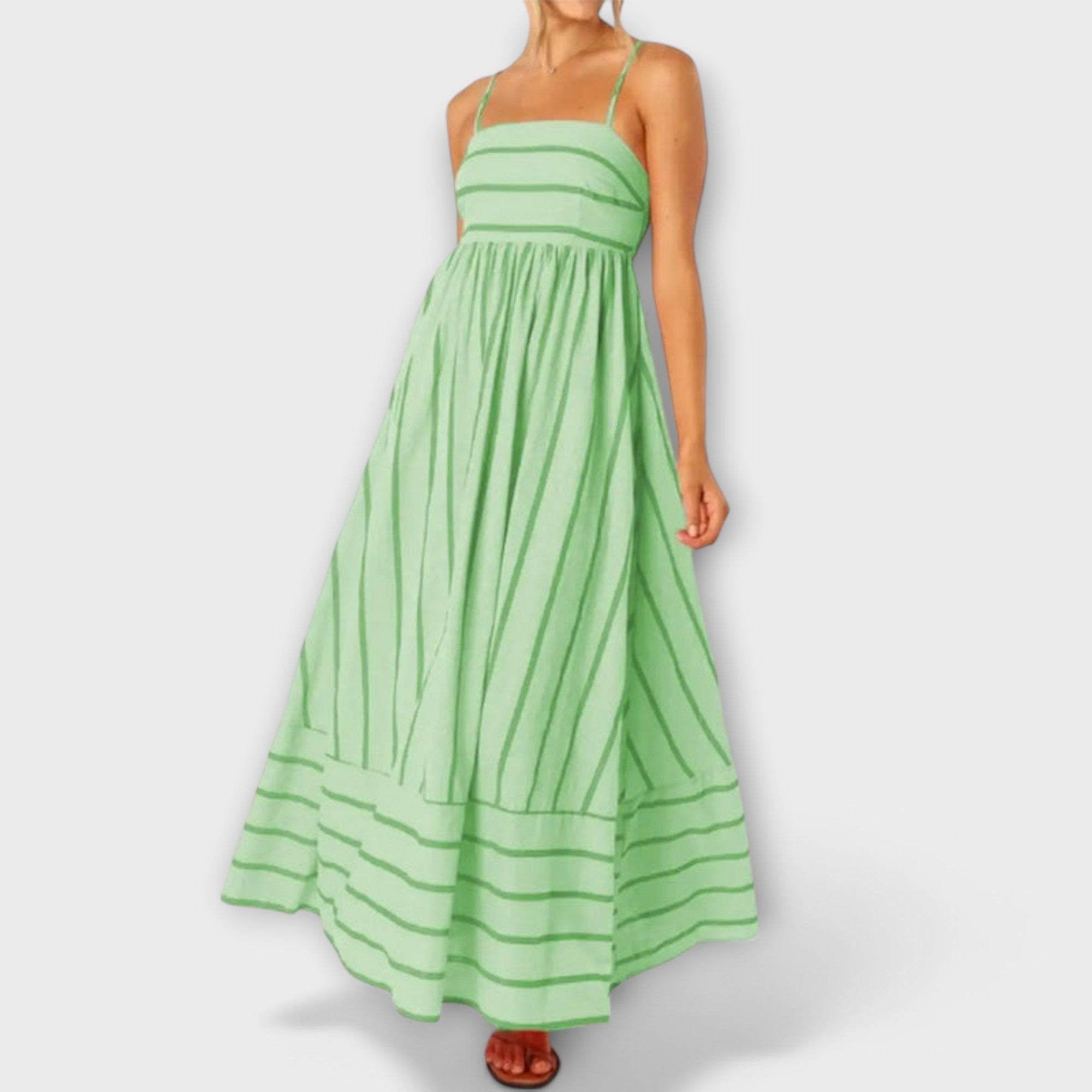 Rosa - Vestido Casual a Rayas