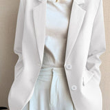 Blazer retro chic de gran tamaño