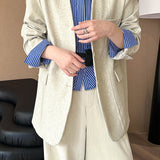 Blazer casual con cuello en V