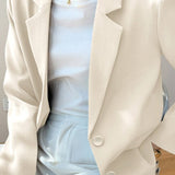 Blazer retro chic de gran tamaño