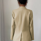 Blazer minimalista de manga larga