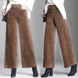 Pantalones Arthur de cintura alta | Pantalones de canalé