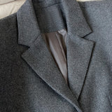 Blazer de corte relajado en mezcla de lana