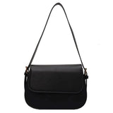 Bolso de hombro marrón clásico, elegante, práctico y atemporal para mujer.