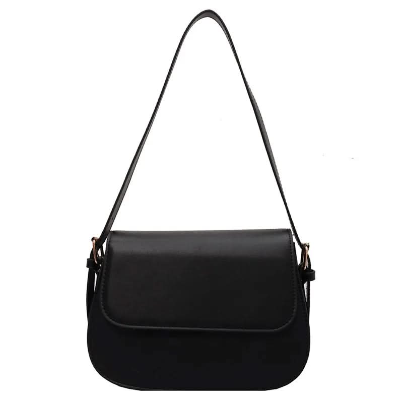 Bolso de hombro marrón clásico, elegante, práctico y atemporal para mujer.