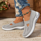 Zapatillas sin cordones para mujer – Malla transpirable – Corte bajo – Suela acolchada