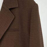 Blazer oversize con textura de gofre