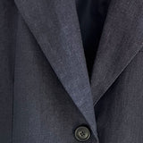 Blazer de traje informal en lino Tencel