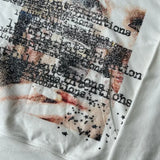 Sudadera con capucha con estampado gráfico oscuro Y2K