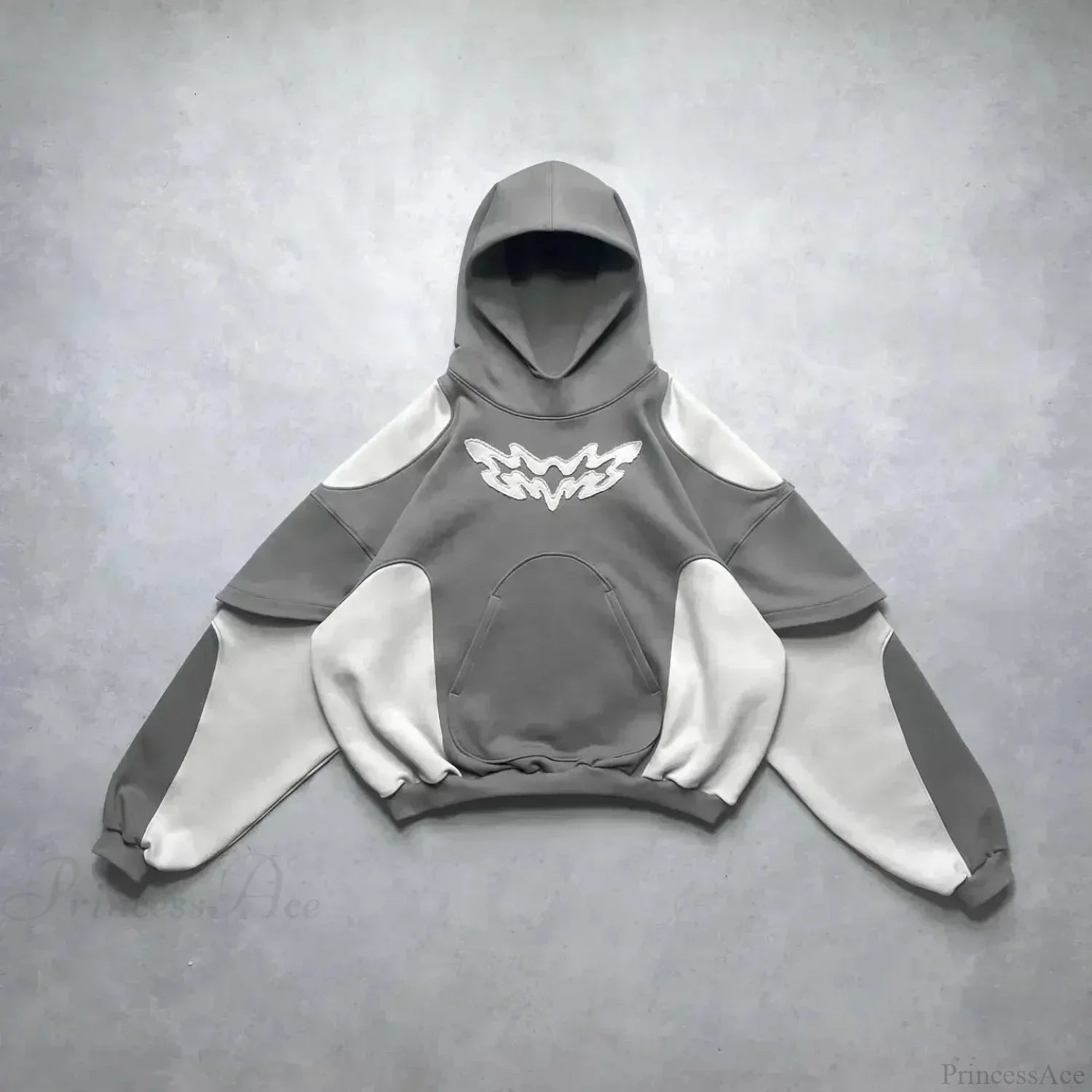 Sudadera con capucha y cremallera vintage oscura
