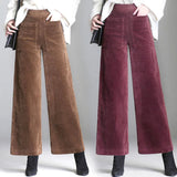 Pantalones Arthur de cintura alta | Pantalones de canalé