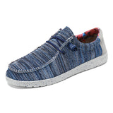 Mocasines casuales para hombre - Ajuste cómodo - Diseño ligero - Tejido transpirable - Estilo sin cordones