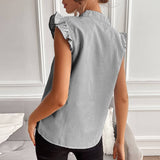 Jessica - Elegante blusa de algodón a rayas de diseñador