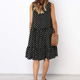 Ladina - Elegante vestido de verano con estampado de lunares