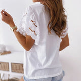 Blusa de mujer - Tejido suave - Cuello redondo elegante - Ajuste cómodo