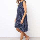 Ladina - Elegante vestido de verano con estampado de lunares