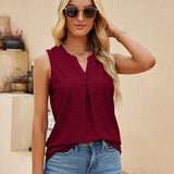 Milwa - Elegante blusa de diseño con escote en V