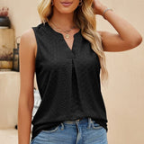 Milwa - Elegante blusa de diseño con escote en V