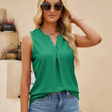 Milwa - Elegante blusa de diseño con escote en V