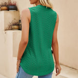 Milwa - Elegante blusa de diseño con escote en V
