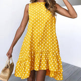 Ladina - Elegante vestido de verano con estampado de lunares