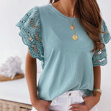Blusa de mujer - Tejido suave - Cuello redondo elegante - Ajuste cómodo