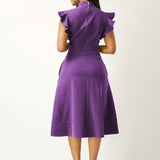 Cleo - Vestido de diseño elástico de moda