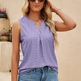 Milwa - Elegante blusa de diseño con escote en V