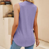Milwa - Elegante blusa de diseño con escote en V