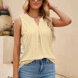 Milwa - Elegante blusa de diseño con escote en V