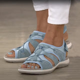 Sandalias de mujer – Punta abierta – Suela acolchada – Tiras transpirables – Estilo casual