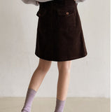 Minifalda de pana vintage