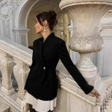 Blazer con cintura fruncida